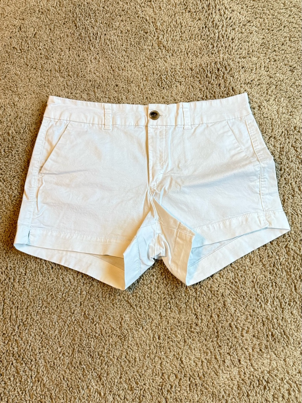 Old Navy White High-Rise Cotton Shorts